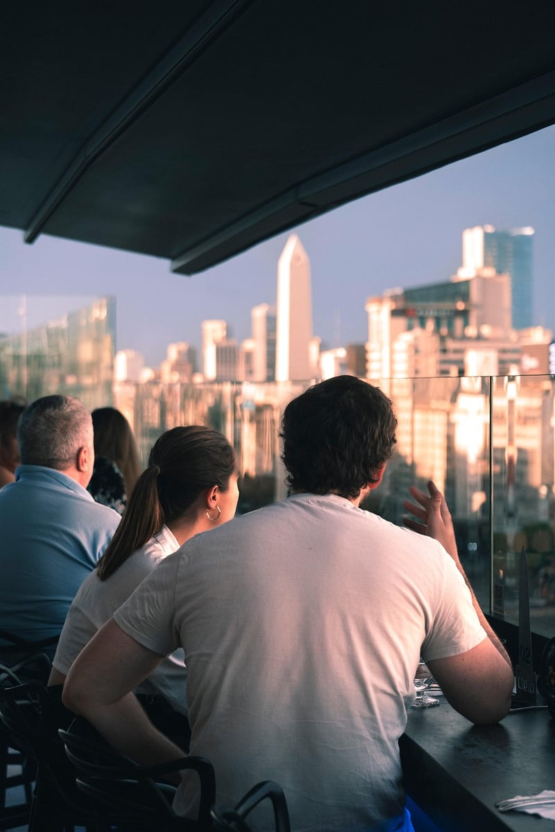 Restaurant Terrace at Sunset